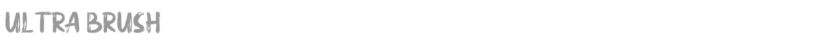 Ultra Brush font preview
